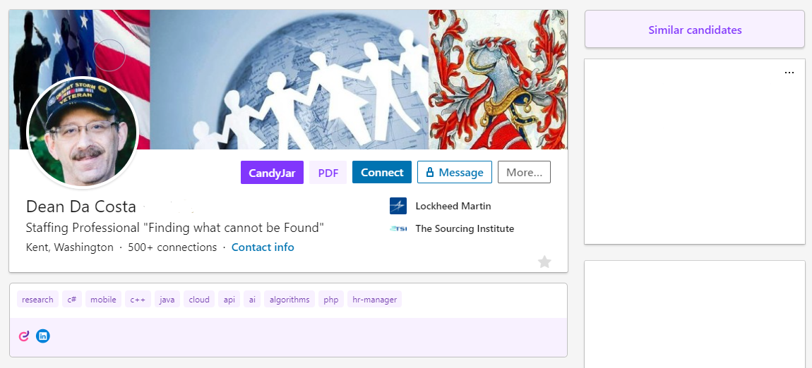Find IT candidates with CandyJar Chrome Extension