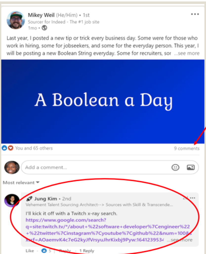 Comment Section of LinkedIn Posts to Find New Leads.1